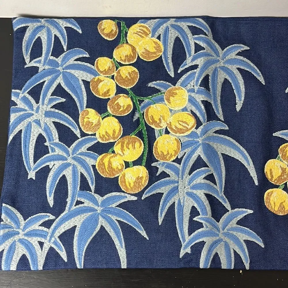 Williams Sonoma Rainforest embroidery